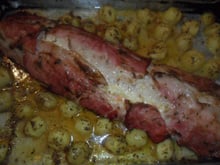Rocambole de frango recheado