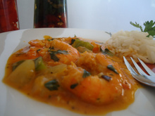 Camarão ao leite de coco