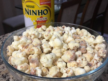 Pipoca de leite em pó
