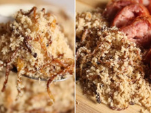 Essa farofa de cebola é tão gostosa que as crianças gostam de comer até pura!