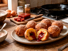 Bolinho de chuva com goiabada: receita de infância que ganhou um recheio ainda mais gostoso