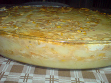 Torta de batata com requeijão