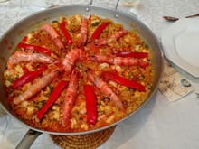 Paella de frutos do mar