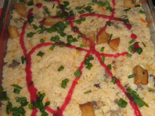 Arroz com carne de sol cremoso
