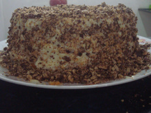 Bolo de limão com cobertura de Bis