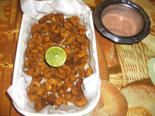 Camarão à milanesa