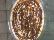 Mousse recheada com bombom