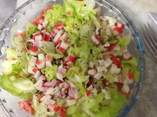 Salada simples refrescante