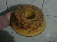 Bolo tipo panetone de chocolate