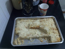 Cuca de pão com doce de leite
