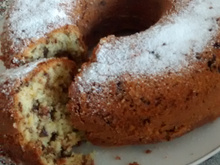 Bolo de laranja com chocolate