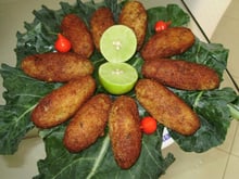 Bolinho de bacalhau com mandioca