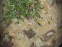 Risoto de filé mignon e mostarda