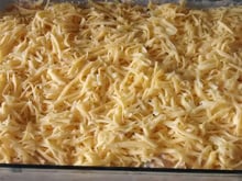 Macarrão com frango e molho branco