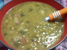 Sopa de ervilha com paio