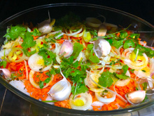 Filé de tilápia com batata doce