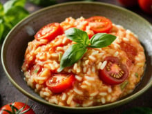Fiz esse risoto para as visitas e todo mundo pediu a receita: 1 ingrediente deixa o prato ainda mais cremoso