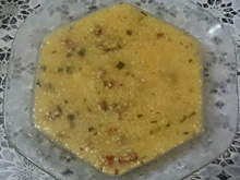 Quirera com costelinha defumada