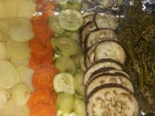 Legumes assados saudáveis