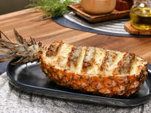 Lombo com abacaxi caramelizado