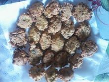 Bolinho de arroz com espinafre