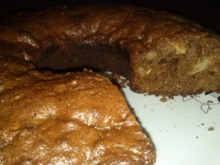 Bolo fit de granola com cacau