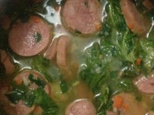 Sopa de couve com paio