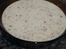 Canjica de amendoim com coco