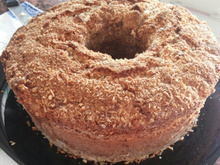 Bolo de maçã com coco