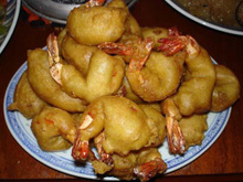 Bolinhos de camarão estilo chinês