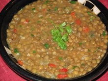 Lentilha cremosa do chef Carvalho