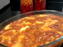 Polenta recheada delícia