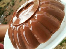 Pudim de chocolate de geladeira