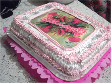 Bolo de aniversário da tia Ivania