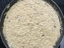 Risoto de tomate seco com mussarela de búfula