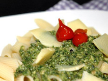 Massa ao pesto