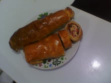 Pão caseiro recheado