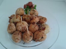 Bolinho de mandioca com recheio