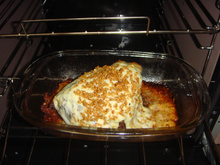 Picanha com queijo e alho ao forno