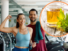 Faço um blend de chá verde e chá branco todos os dias antes do treino porque é isso que acontece com o meu corpo