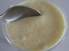 Mousse de chocolate branco e menta