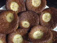 Bolo de banana, aveia e linhaça