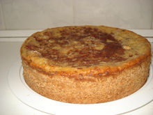 Cuca de maçã e banana