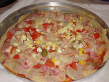 Deliciosa pizza de liquidificador