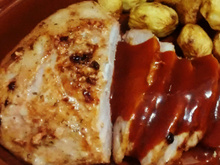 Picanha suína ao molho barbecue