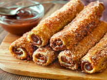 Churros fit de pão de forma na airfryer com apenas 3 ingredientes