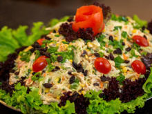 Salada de maionese com frango