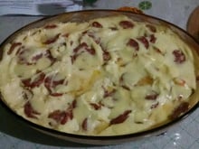 Pavê salgado de calabresa