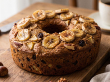 Bolo de frutas e castanhas (sem glúten e sem lactose)
