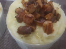 Escondidinho de carne moída com bacon